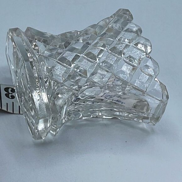 Bohemia cut glass toothpick holder. - Picture 5 of 6